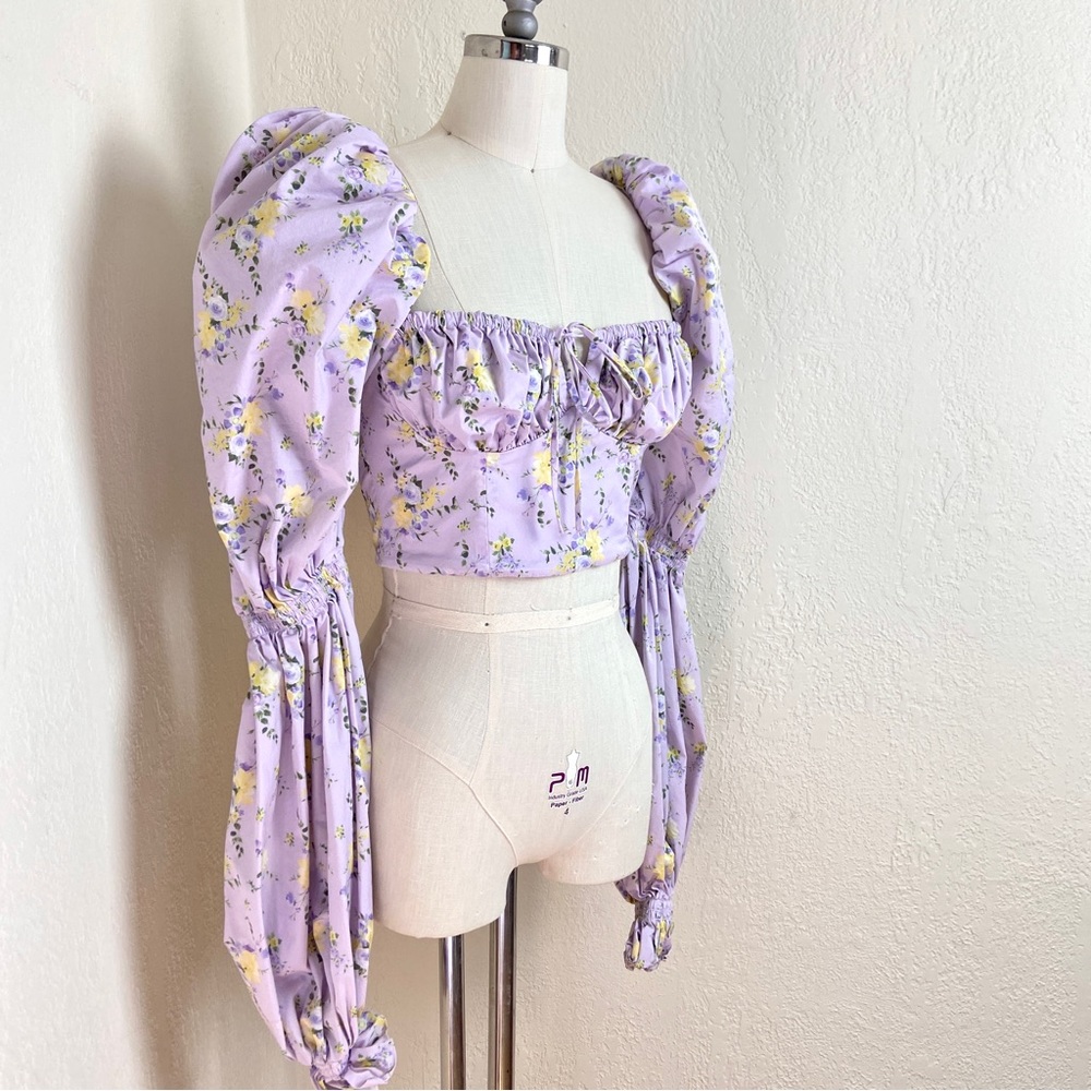 💔SOLD $119 House of CB Millicent Lilac Cropped Top - Picture 4 of 12